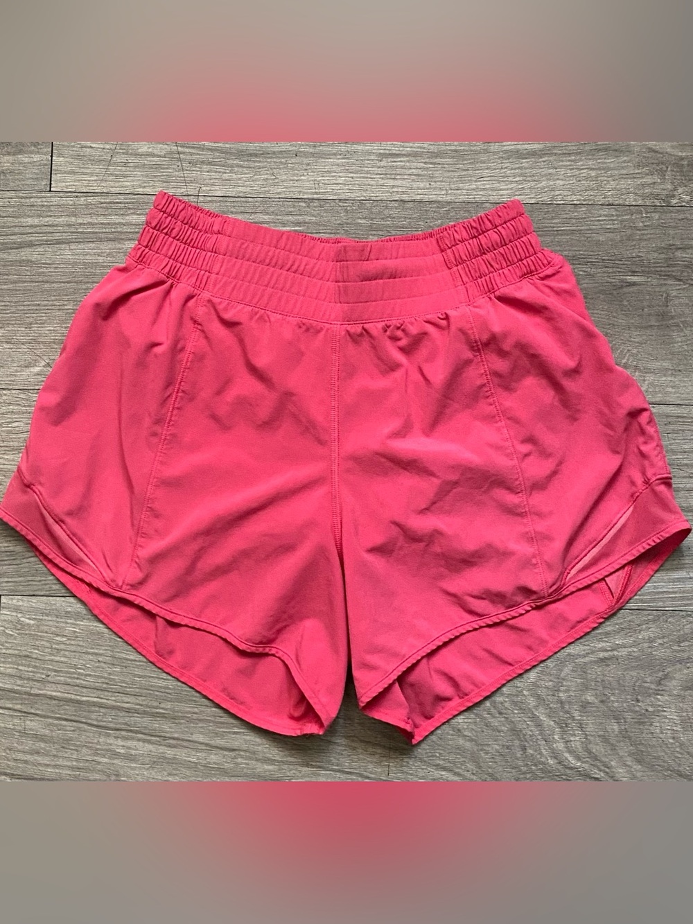 lululemon athletica Pink Elastic-Waist Running Shorts
